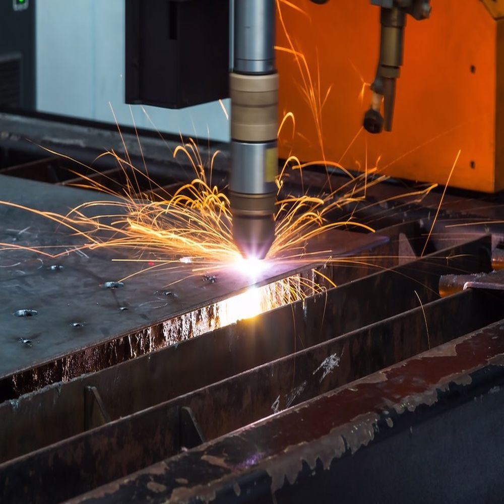 CNC cutting steel