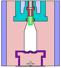 Processing plastic parts by blow molding