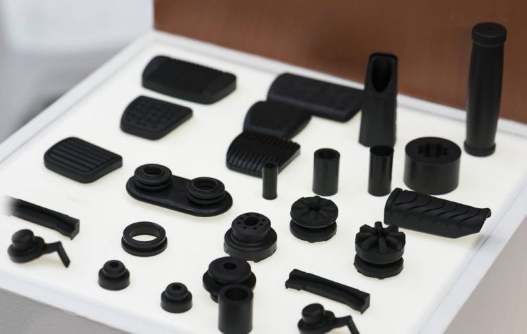 How do plastic parts go from raw material to product?