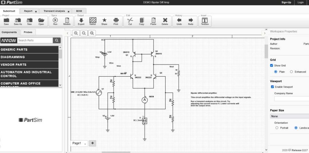 PartSim software