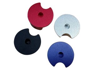 Anodized CNC machining button guard and knobs 2