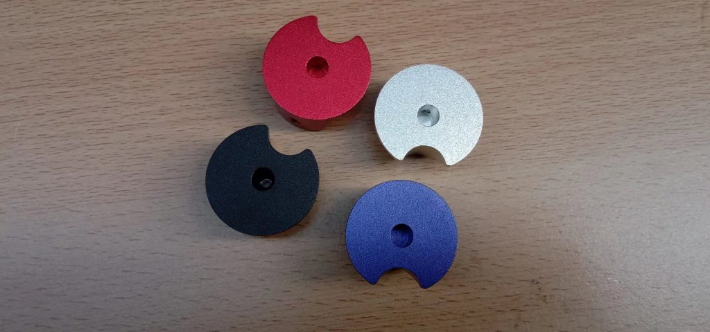 Anodized CNC machining button guard and knobs 3