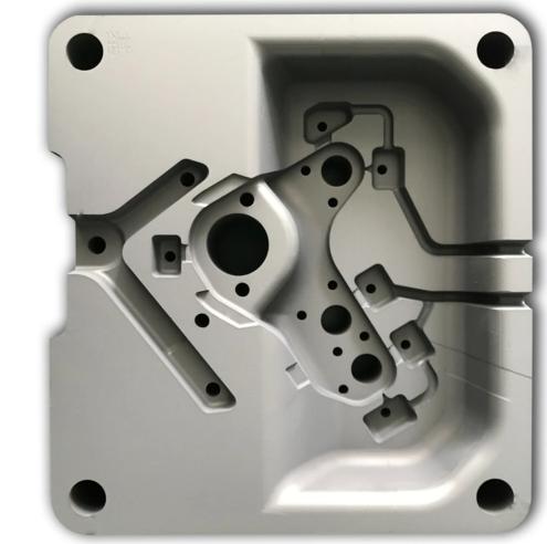 Die casting mold with coating