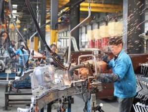 Batch manufacturing automotive parts