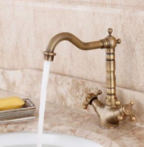 Antique Brass Bridge Faucet