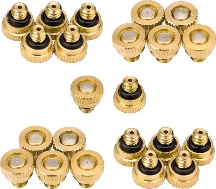Brushed brass sprinkler
