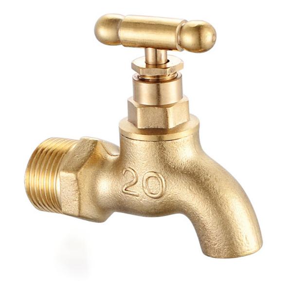 unlacquered brass single hole faucet