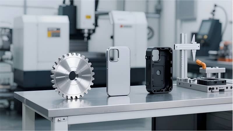 machining parts with different materials