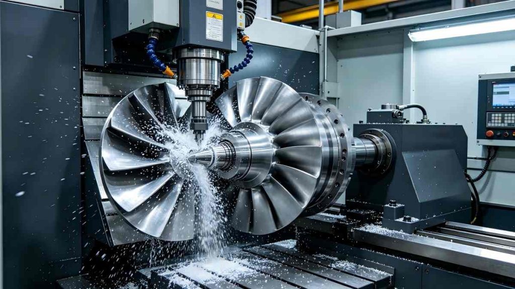 5-Axis Turn-Mill Compound Machining for Blisk