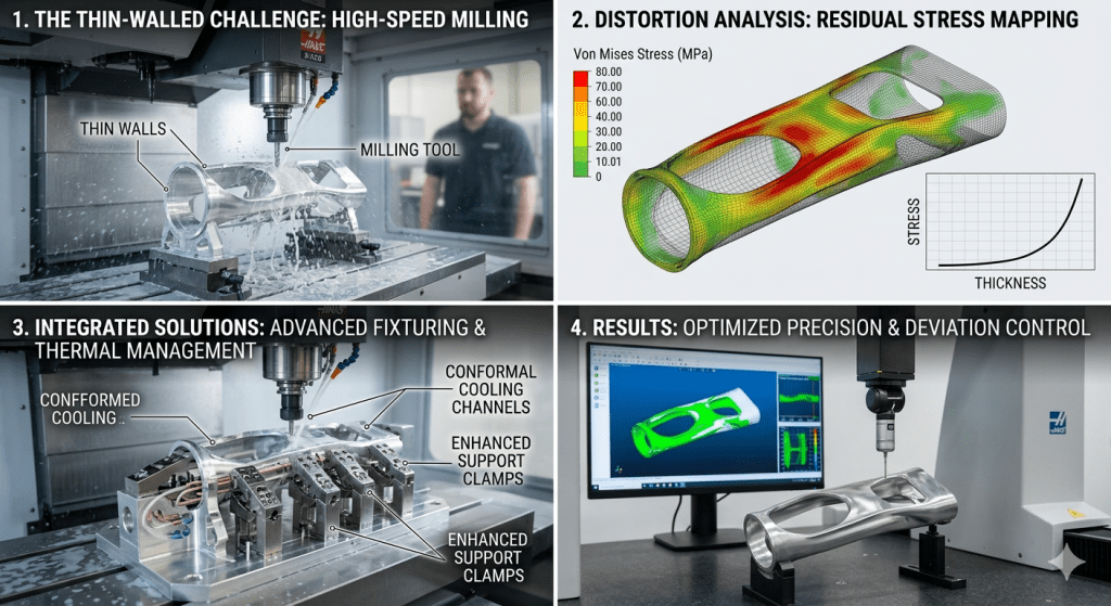CNC Machining Deformation Control in Thin-Wall Aluminum Parts