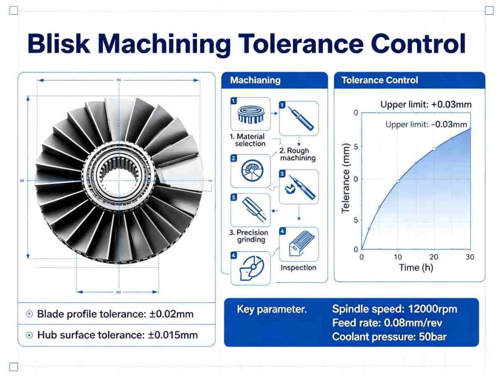 blisk machining tolerance control