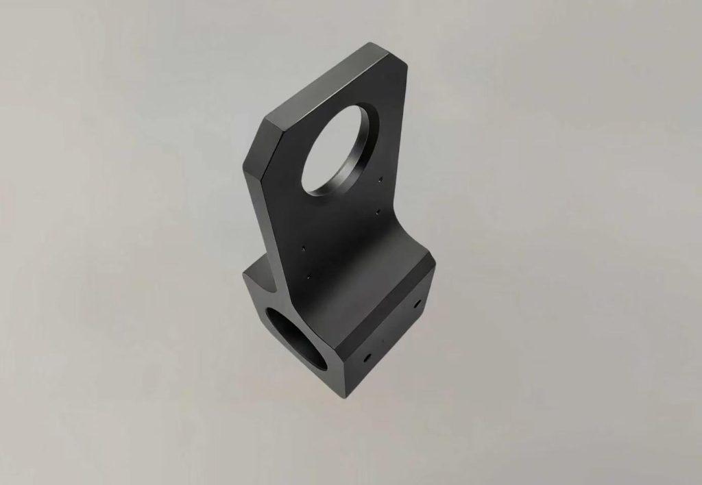CNC Machined Alloy Steel Wire-Cut Bracket with Black Oxide