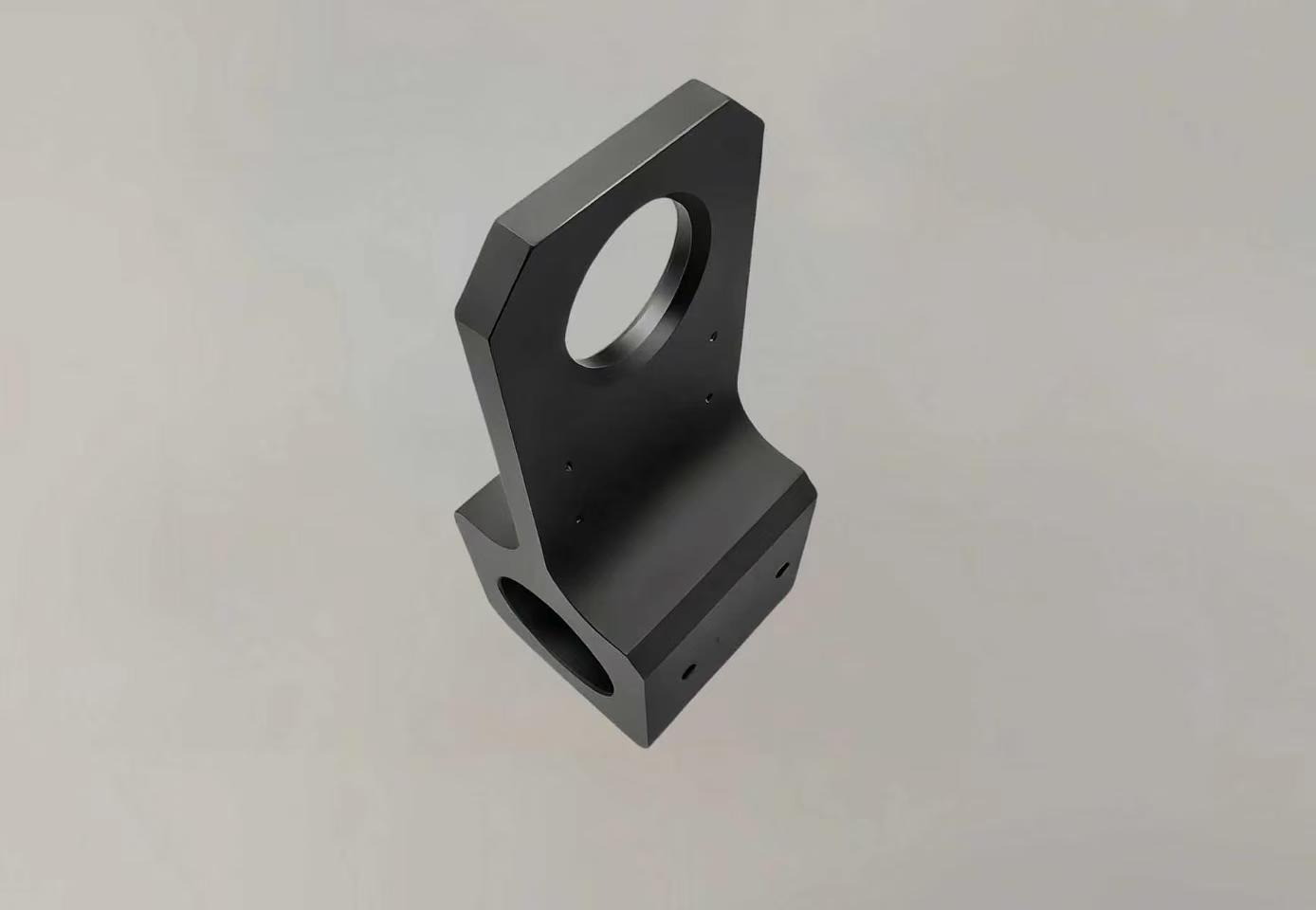 CNC Machined Alloy Steel Wire-Cut Bracket with Black Oxide