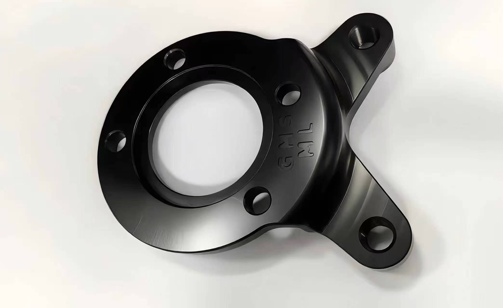 CNC Machined Structural Aluminum Part with Yellow Zinc Plating