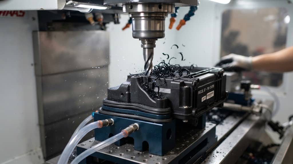 engineering plastics cnc milling view