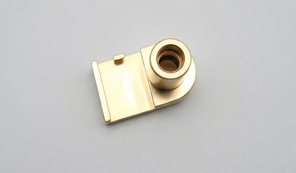 CNC Machined Brass Precision Shaped Connector Base